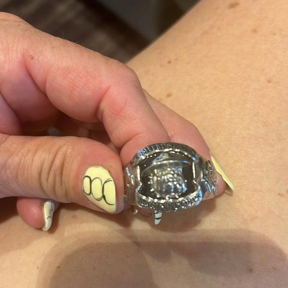 US Marine Corps Semper FI ring  with Engraved Design Stainless. Devil Dog Design - Picture 2 of 3